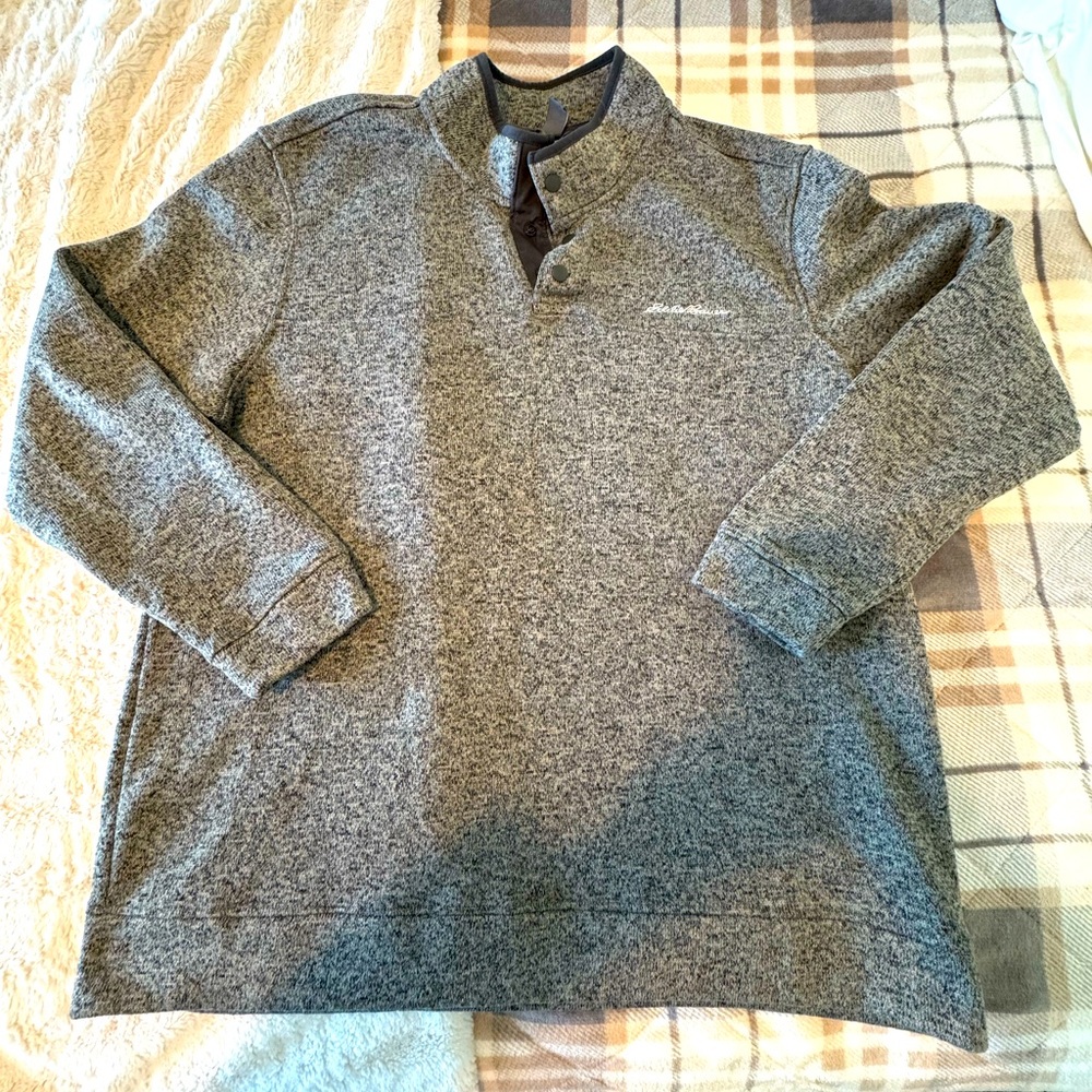 Eddie Bauer Men’s Radiator Fleece Snap Mock Pullover